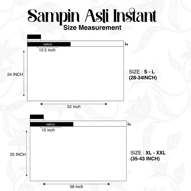 SAMPIN ASLI INSTANT - White Silver - MINT GREEN (TM5) - Majestic